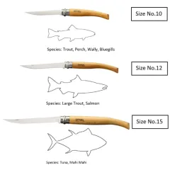 OP-000517-Opinel Inox 10 No Kayın Saplı Fleto Paslanmaz Çelik Çakı