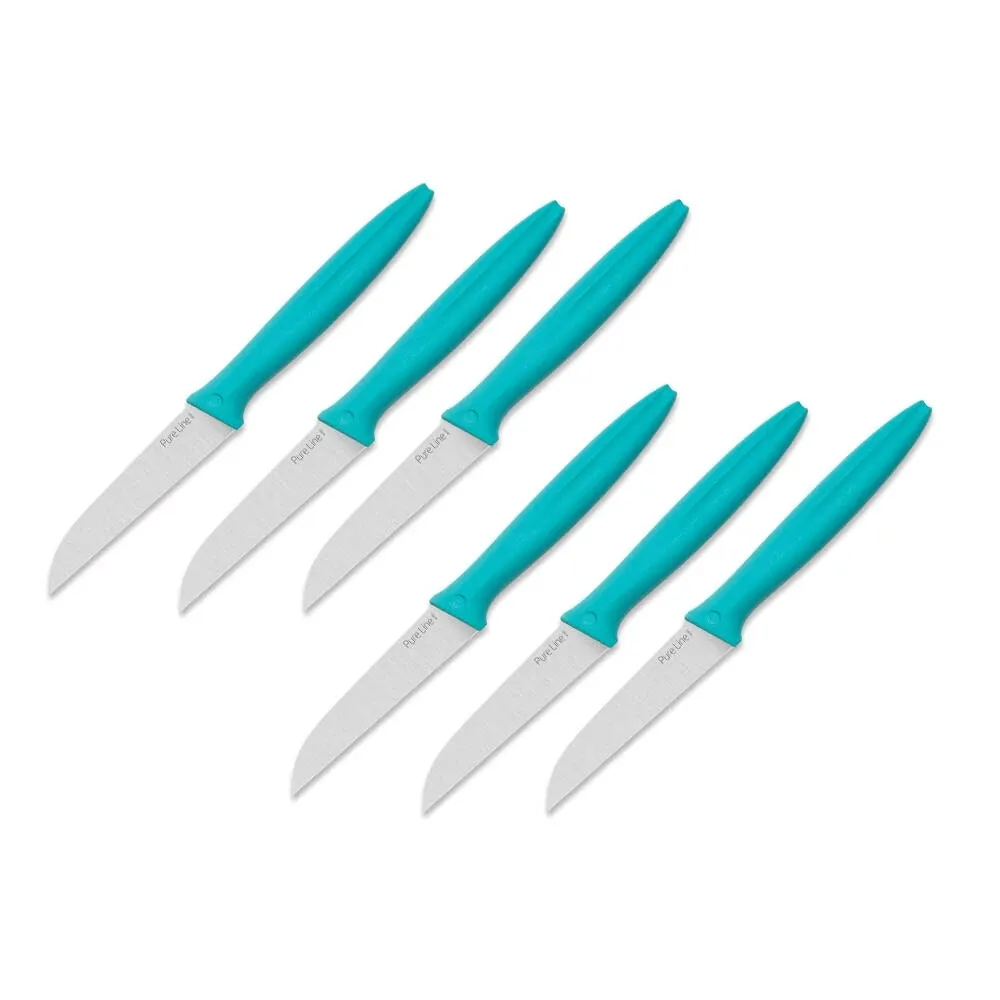 Pure Line Meyve Bıçağı Seti 9 cm (6'lı) Turkuaz