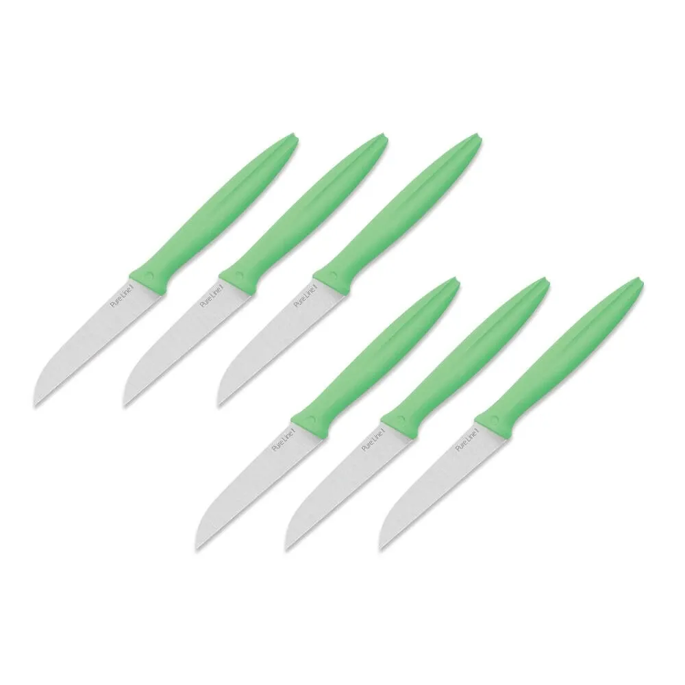 Pure Line Meyve Bıçağı Seti 9 cm (6'lı) Yeşil