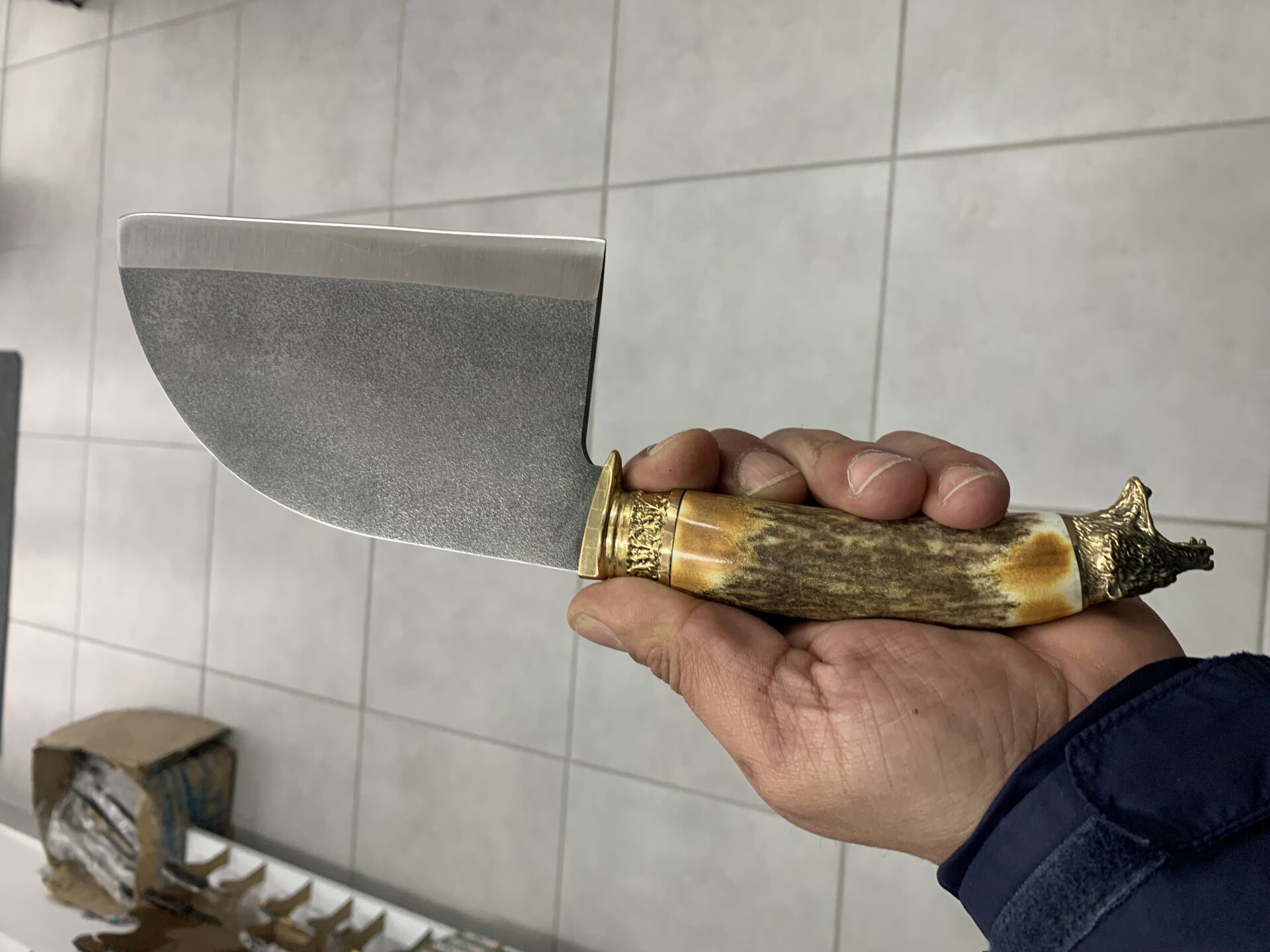 Orknıves N690 Çelik Almazan Kamp Bıçağı (Deri Kılıflı)